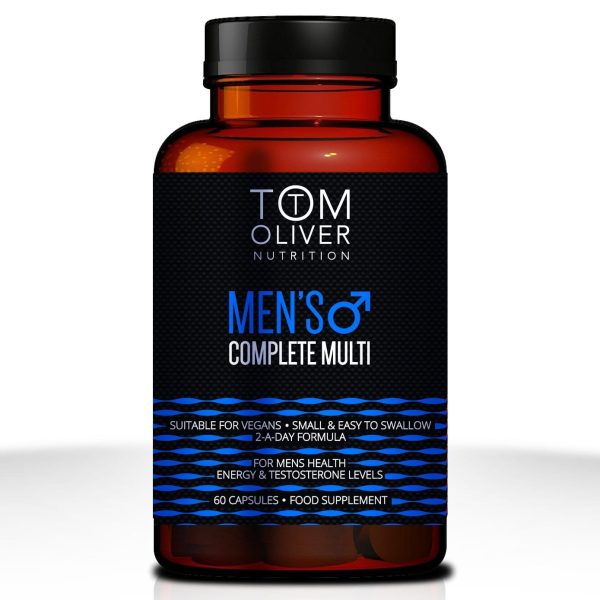 Tom Oliver Mens Multivitamin & Mineral, 60 Capsules Online now