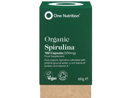 One Nutrition Spirulina - 500mg Organic & Vegan, 100 Capsules Fashion