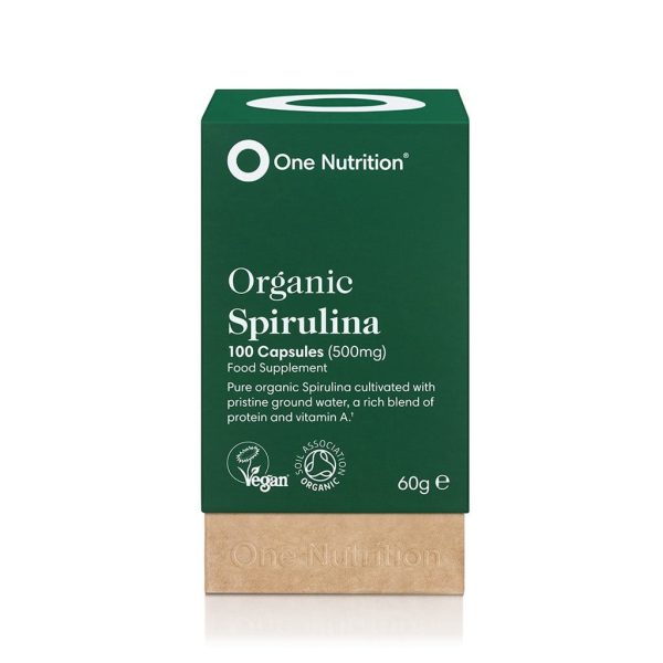 One Nutrition Spirulina - 500mg Organic & Vegan, 100 Capsules Fashion