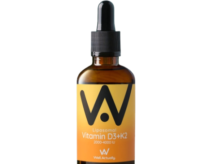 Well Actually Vitamin D3 + K2 - Liposomal, 60ml Orange & Mango For Sale