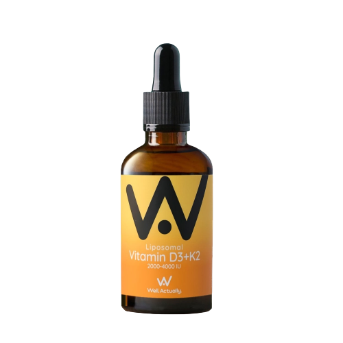 Well Actually Vitamin D3 + K2 - Liposomal, 60ml Orange & Mango For Sale