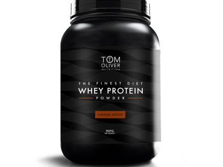 Tom Oliver Diet Whey Caramel Biscuit, 907gr For Discount